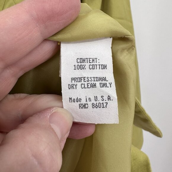 vintage 90s BEBE jacket blazer lime green 8 MEDIUM - Picture 8 of 8